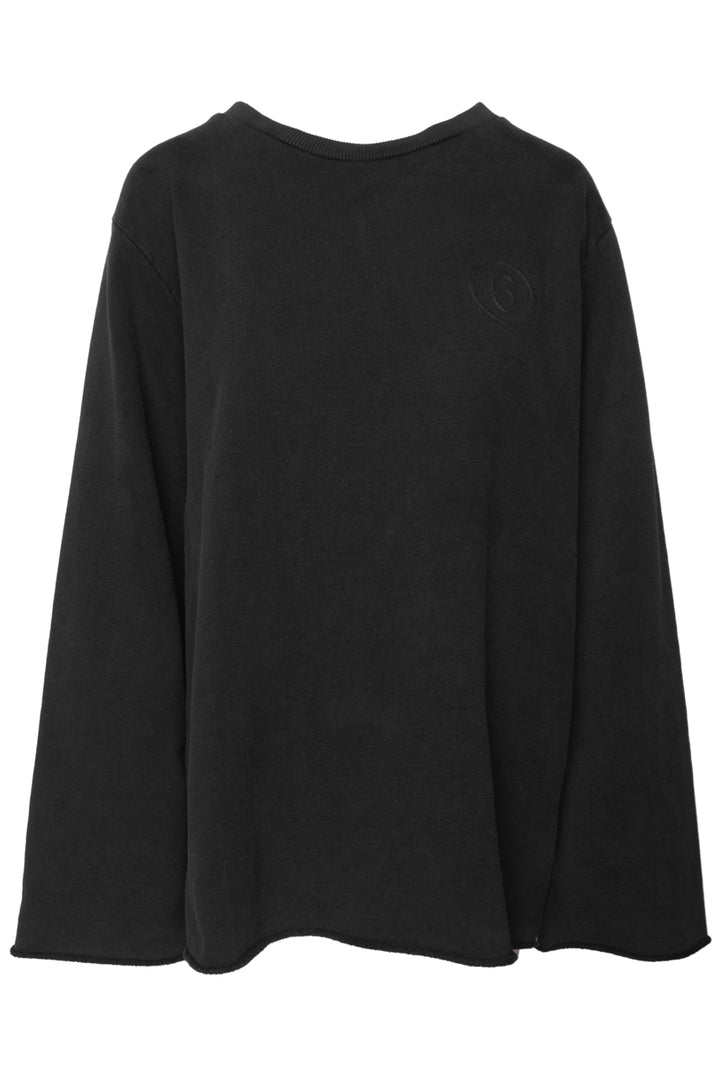 MM6 Size XL Logo Embossed Sweater