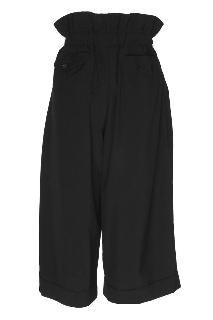 Comme Des Garcons Size XS Cropped High Waist Ruched Waist Pants