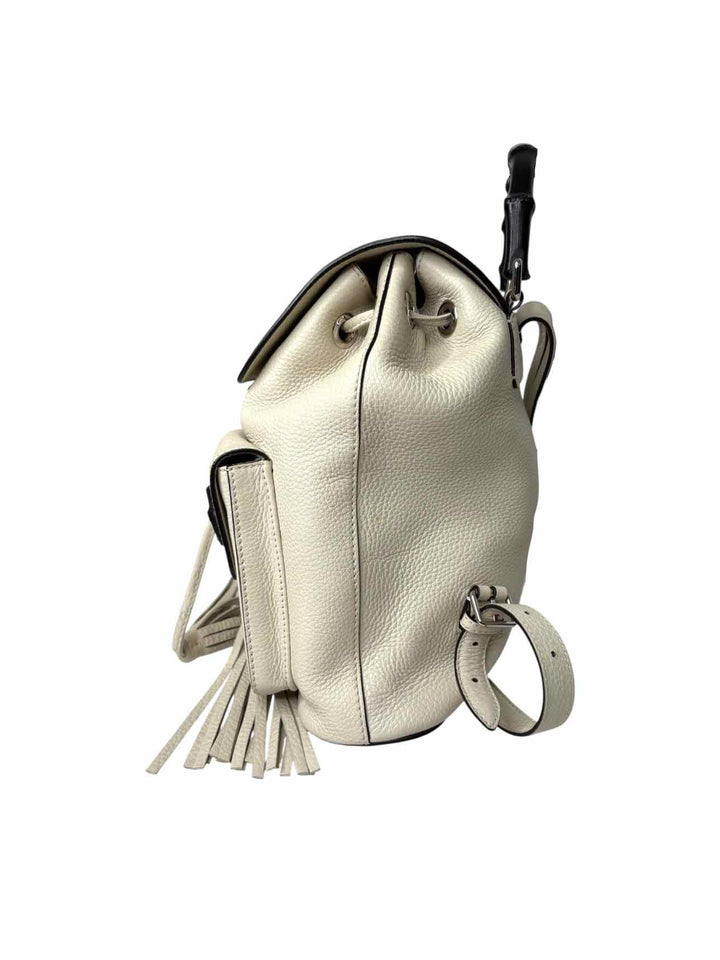 Gucci Bamboo Trim Leather  BackPack