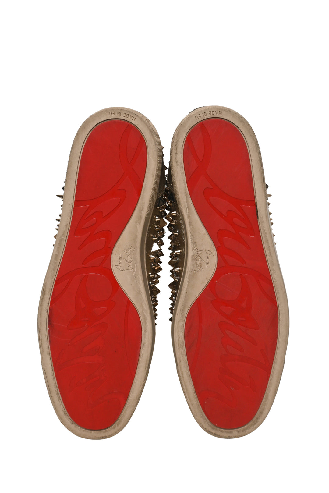 Louboutin Size 44 Men's Louis Spike High Top Sneakers