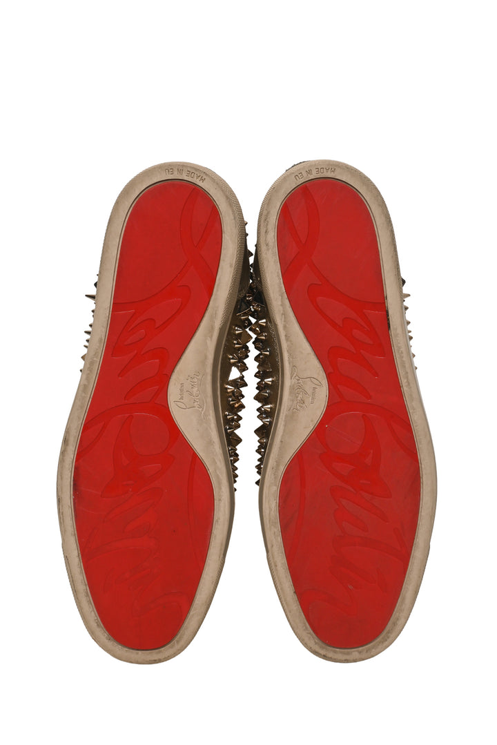 Louboutin Size 44 Men's Louis Spike High Top Sneakers