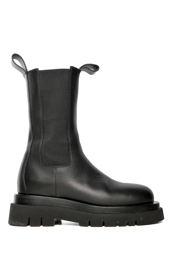 Bottega Veneta Size 37 Lug Leather Chelsea Boots