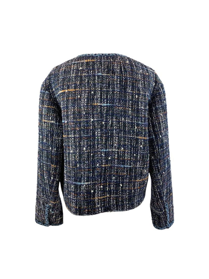 Sandro Size 42 Cropped Tweed Jacket