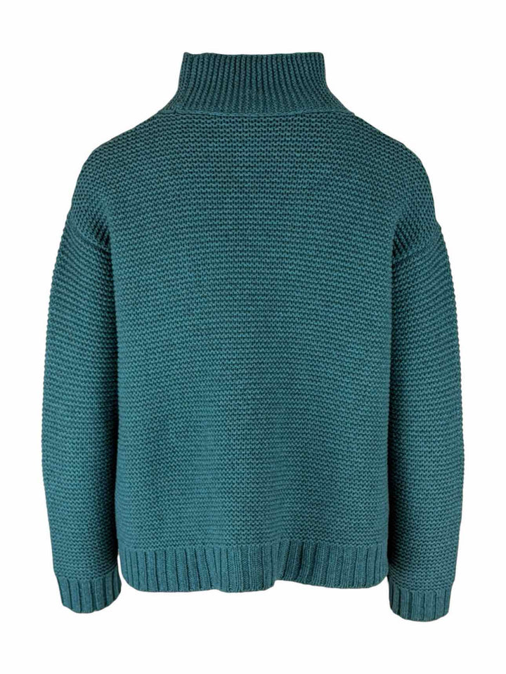 Eileen Fisher Size XS Cashmere & Wool Turtleneck Sweater