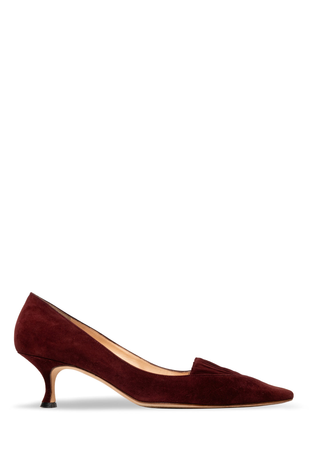 Manolo Blahnik Size 40.5 Pointed Toe Suede Pumps