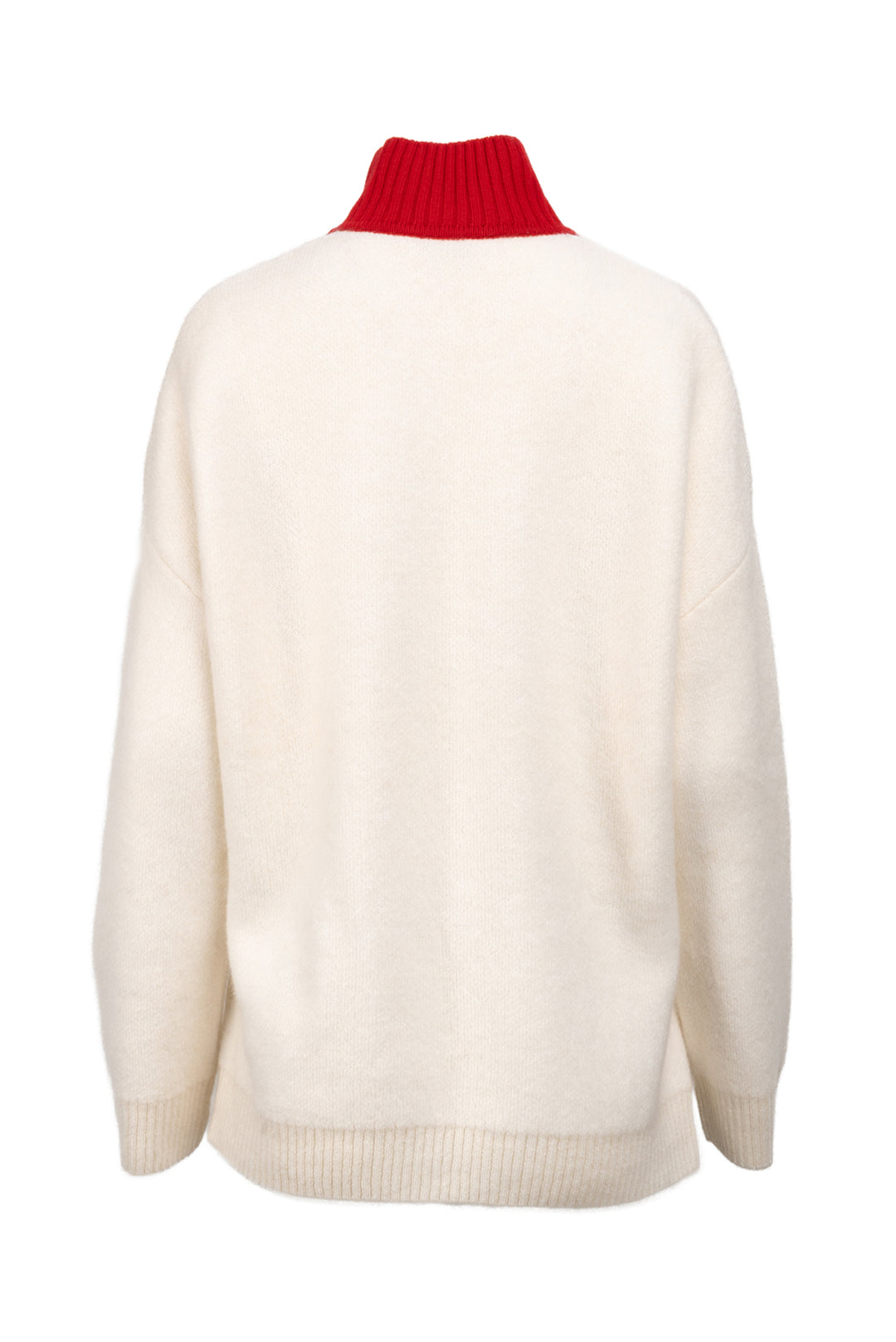 Fendi x Fila Size 2 Logo Embroidered Turtleneck Sweater