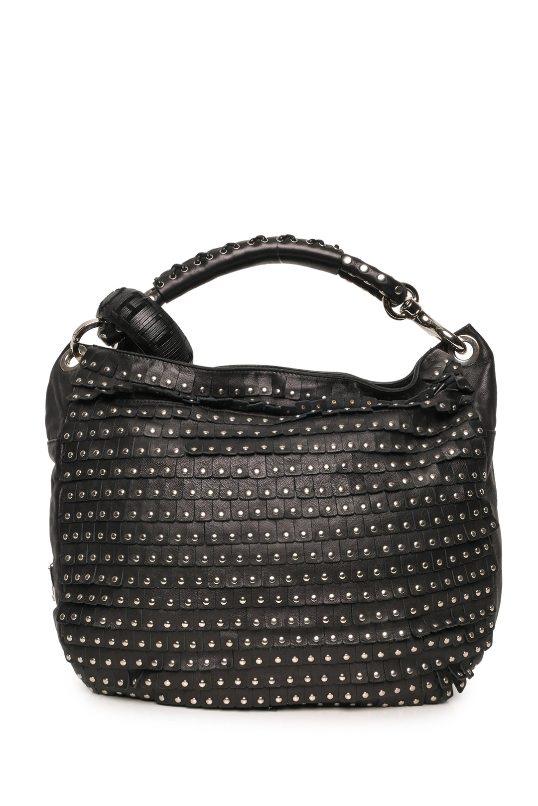 Jimmy Choo Fringe Sky Studded Hobo Bag