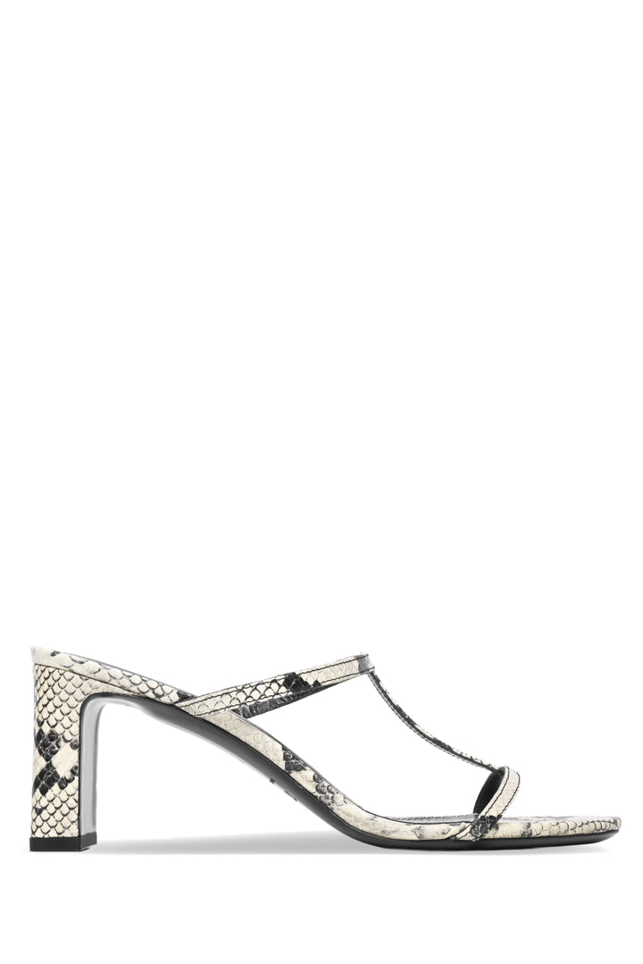Staud Size 39 Talita Snakeskin-Embossed Leather Mules