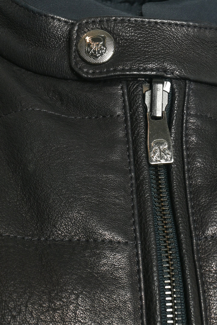 Corneliani Size 40 Men's Reversible Quilted Lambskin Down Vest