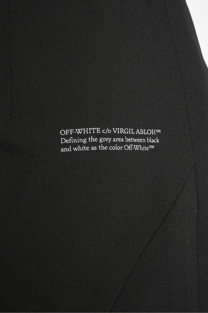 Off White Size 36 Side Slit Mini Skirt