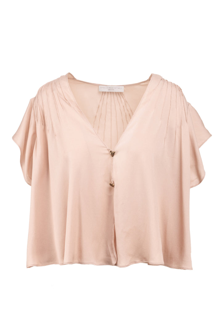 Stella Mccartney Size 38 Silk Frilly Blouse