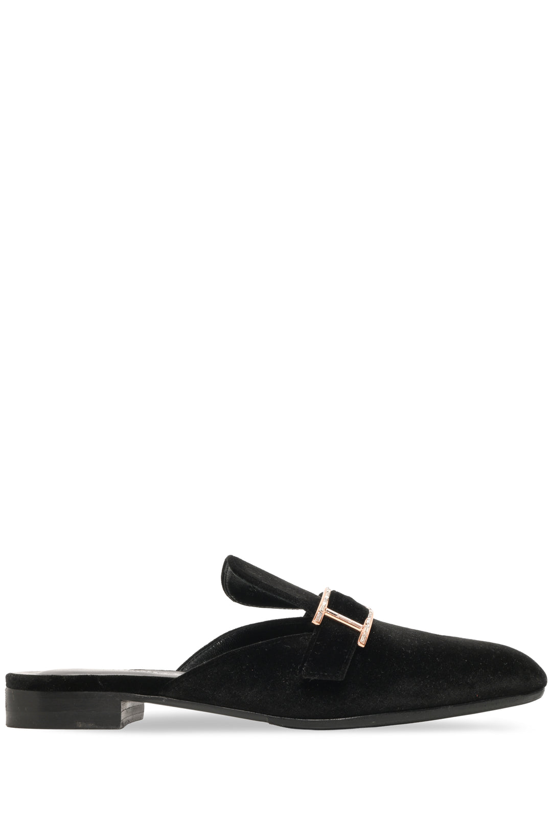 Hermes Size 37.5 Velvet Goatskin Crystal Beauty Mules