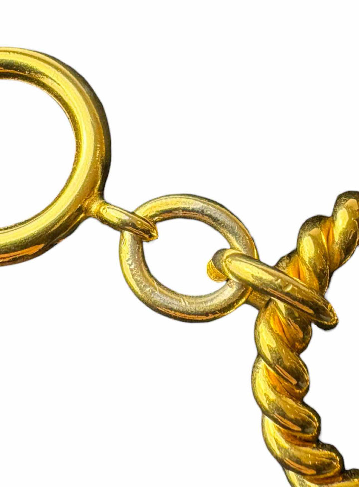 Chanel Gold Tone Link  Bracelet