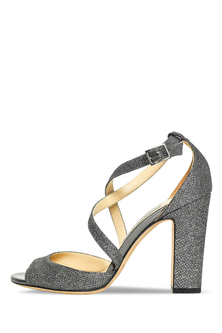 Jimmy Choo Size 38.5 Emily 100 Peep Toe Sandals