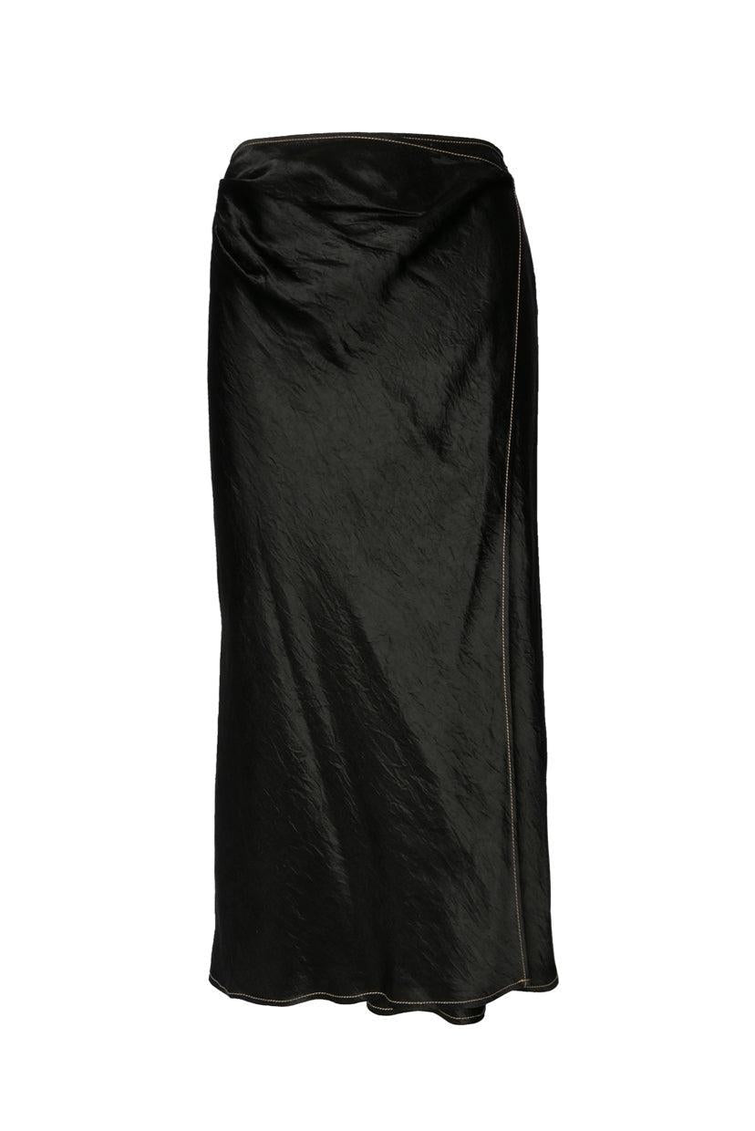 Acne Studios Size 36 Satin Wrap Skirt