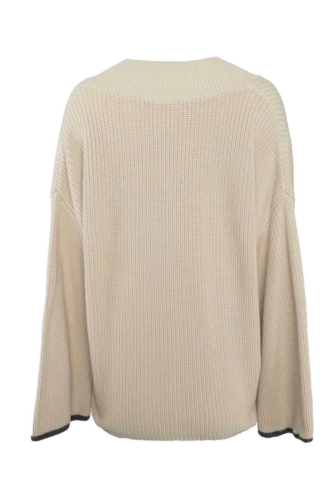 Brunello Cucinelli Size M Bead-Embellished Knit Cotton Sweater