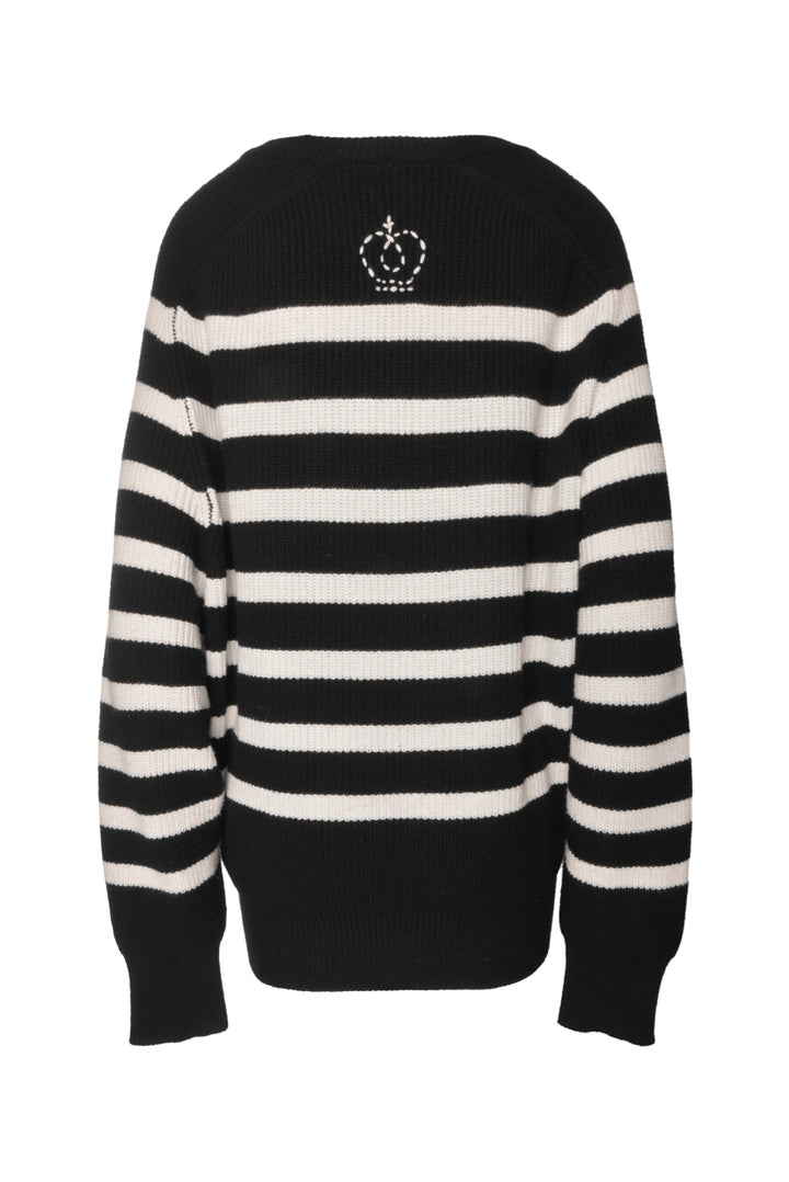 Queene and Belle Size 2 Striped Cashmere Sweater