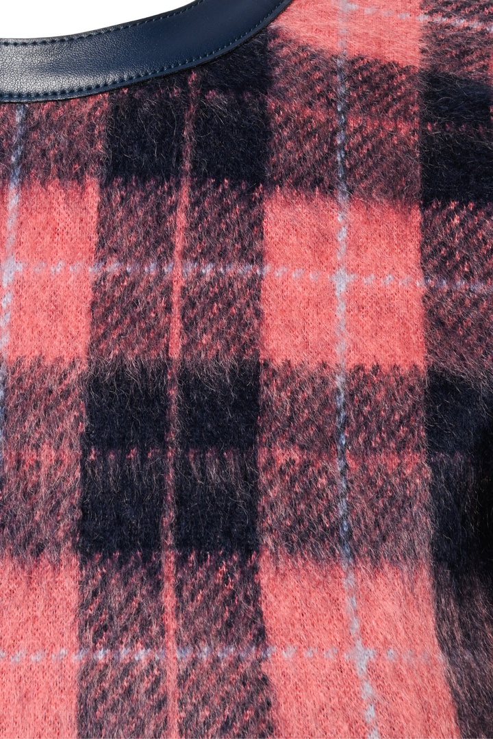 Louis Vuitton Size S Plaid Mohair-Blend Mini Dress