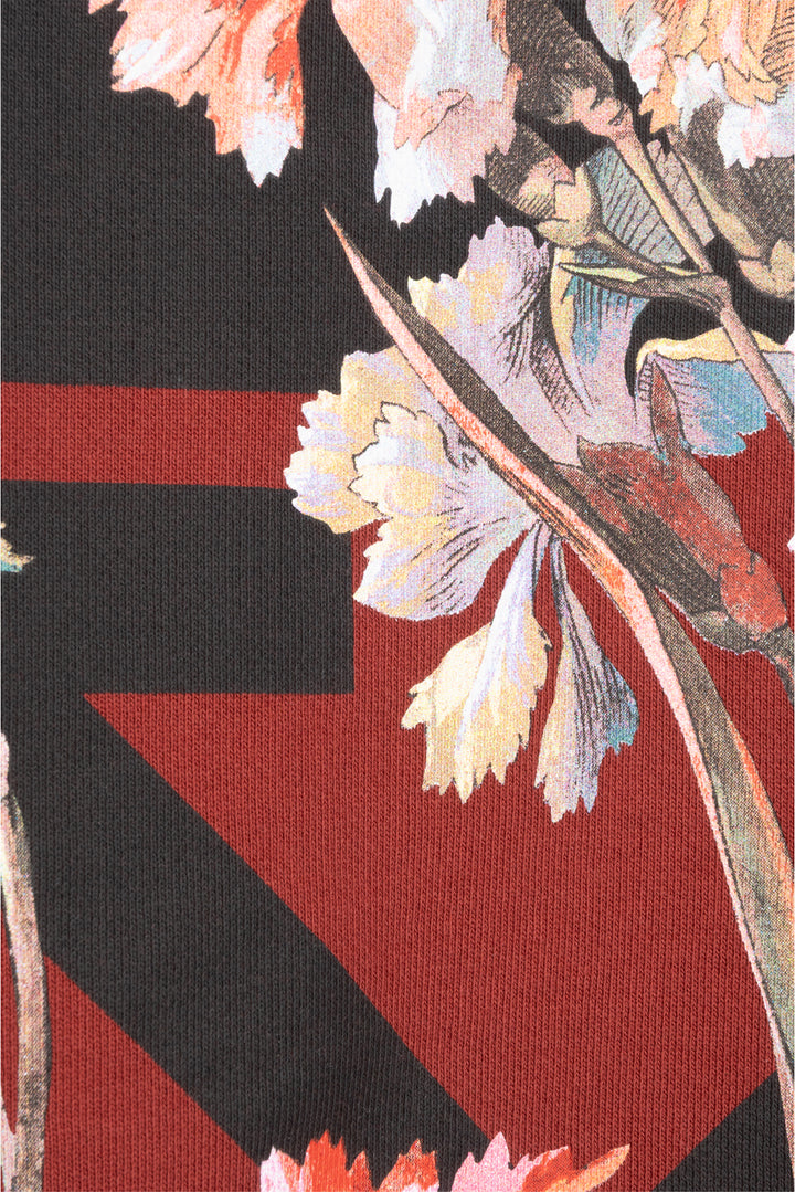 Off White Size M Flower Carryover Crop Crewneck Sweatshirt