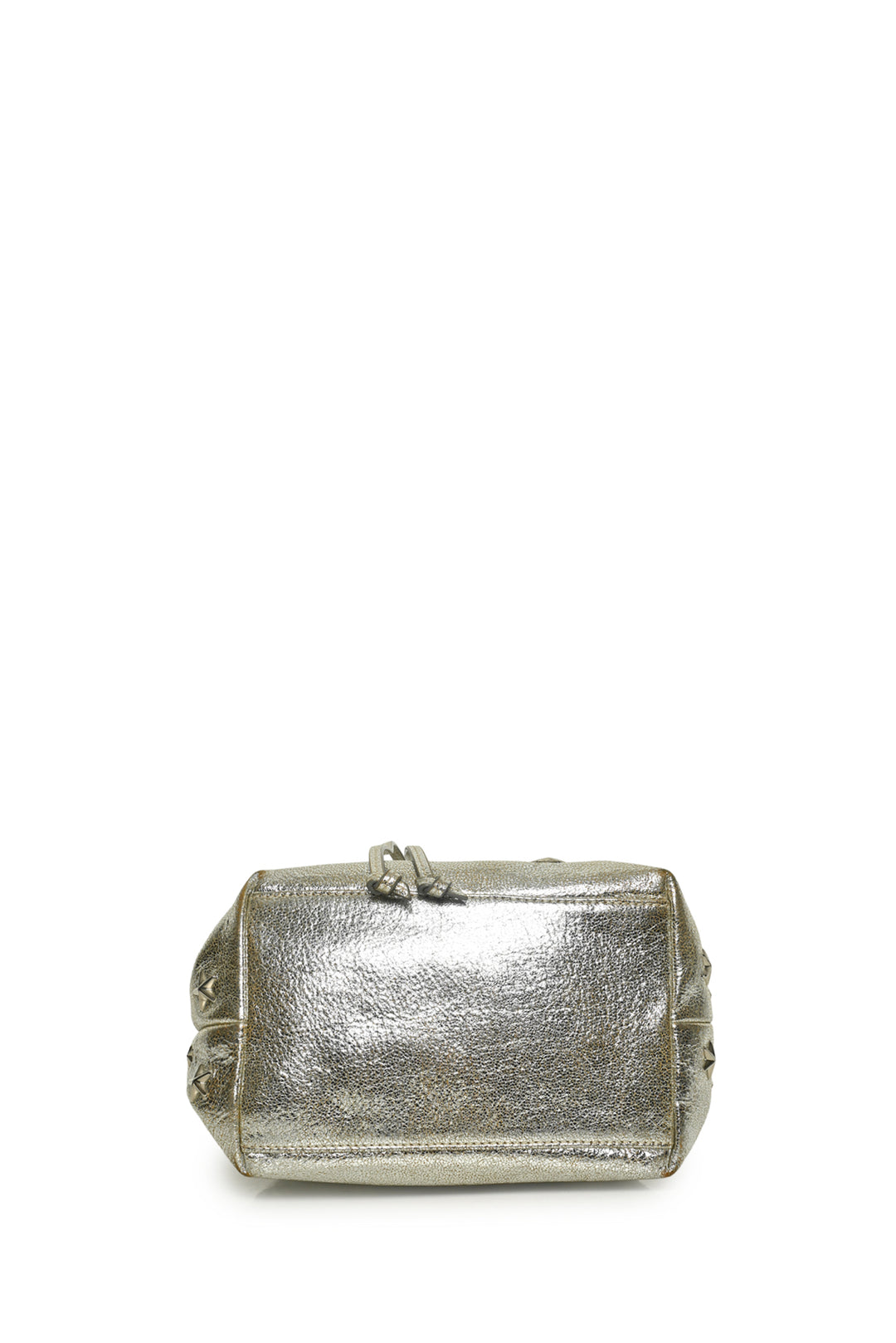 Jimmy Choo Star Studs Metallic Leather Bucket Bag Crossbody