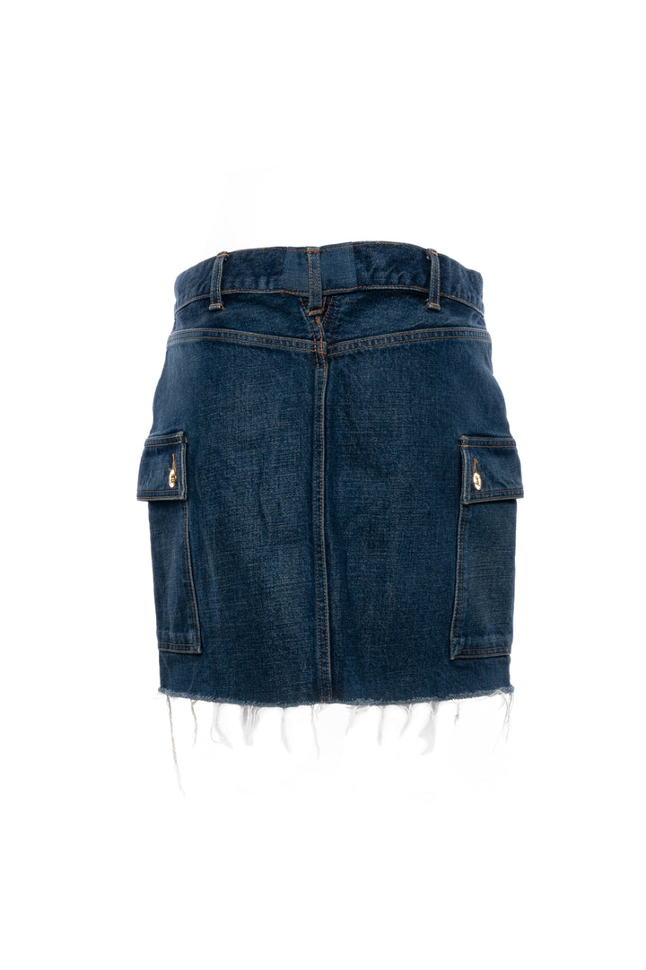 Celine Size 29 Denim Mini Skirt