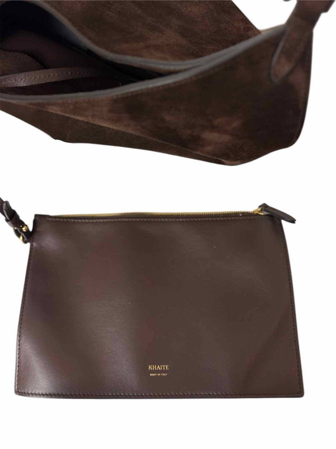 Khaite Medium Lotus Suede Tote Purse