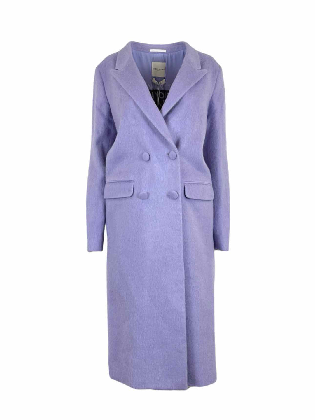 Each Other Size M Double Breasted Wool-Blend Coat