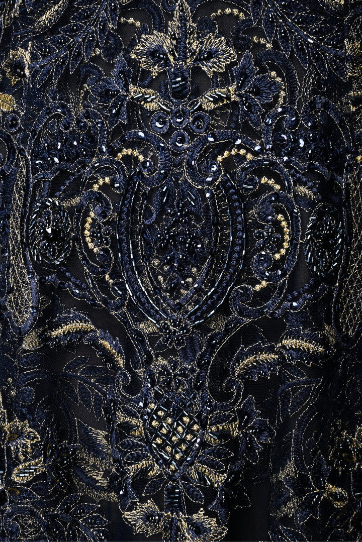 Marchesa Size 10 Embellished Long Sleeve Gown