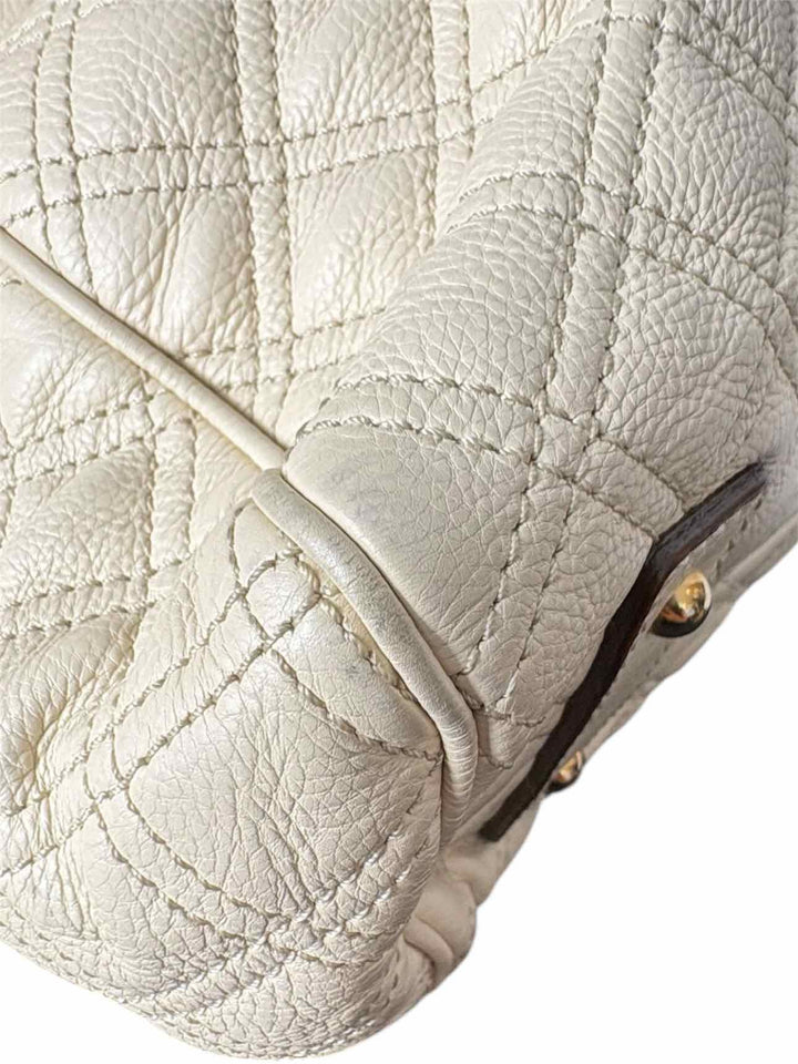Marc Jacobs Original Quilted Leather Stam Bag w/Kiss-Lock Purse