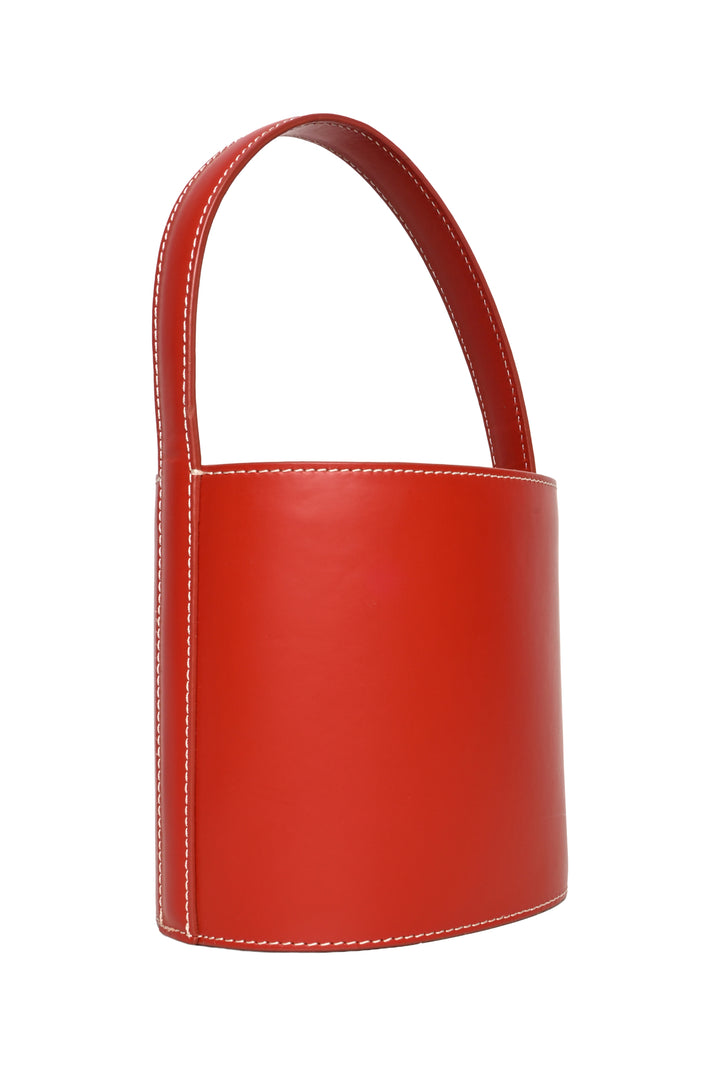 STAUD Bissett Leather Bucket Bag