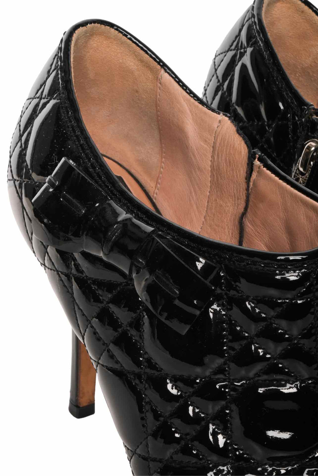 Dior Size 38 Cannage Patent Leather Boots