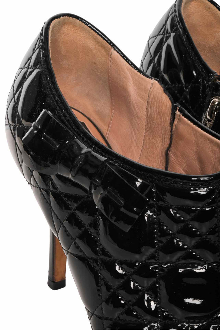 Dior Size 38 Cannage Patent Leather Boots