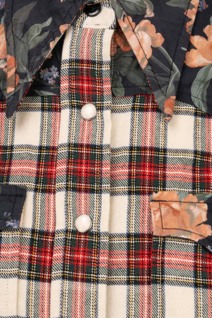 R13 Size XS Exaggerated Collar Cowboy Shirt