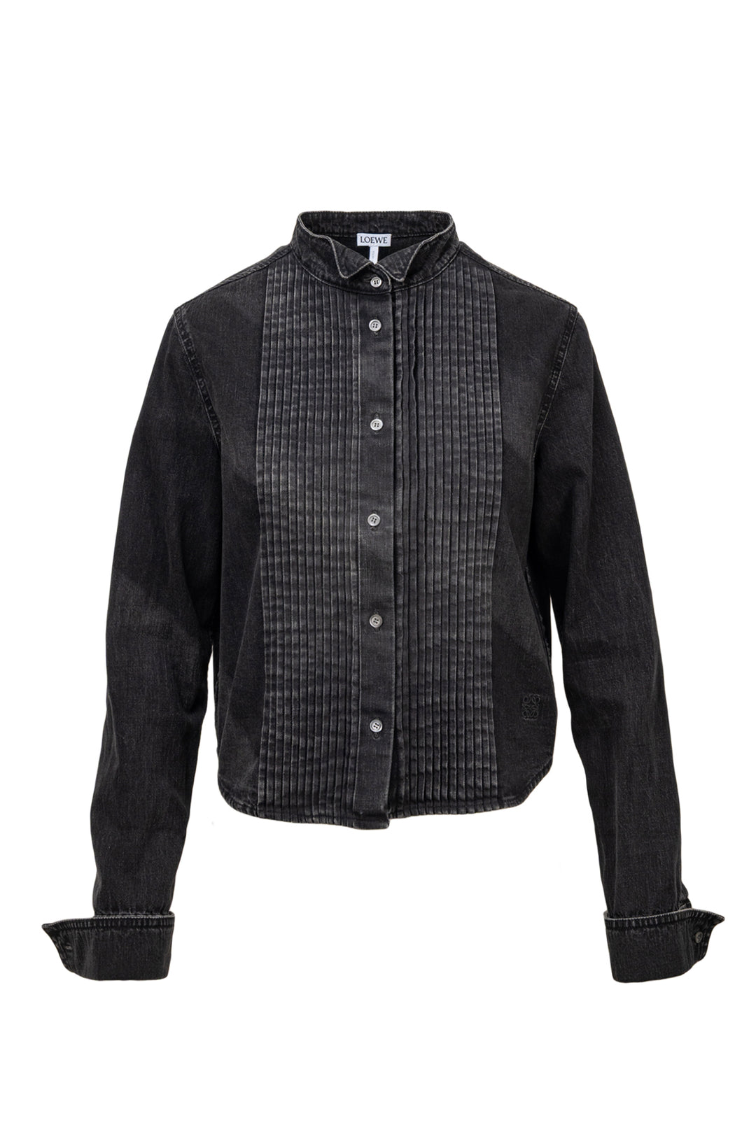 Loewe Size 4 Pleated Denim Shirt