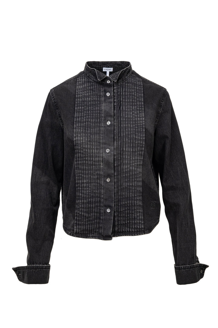 Loewe Size 4 Pleated Denim Shirt