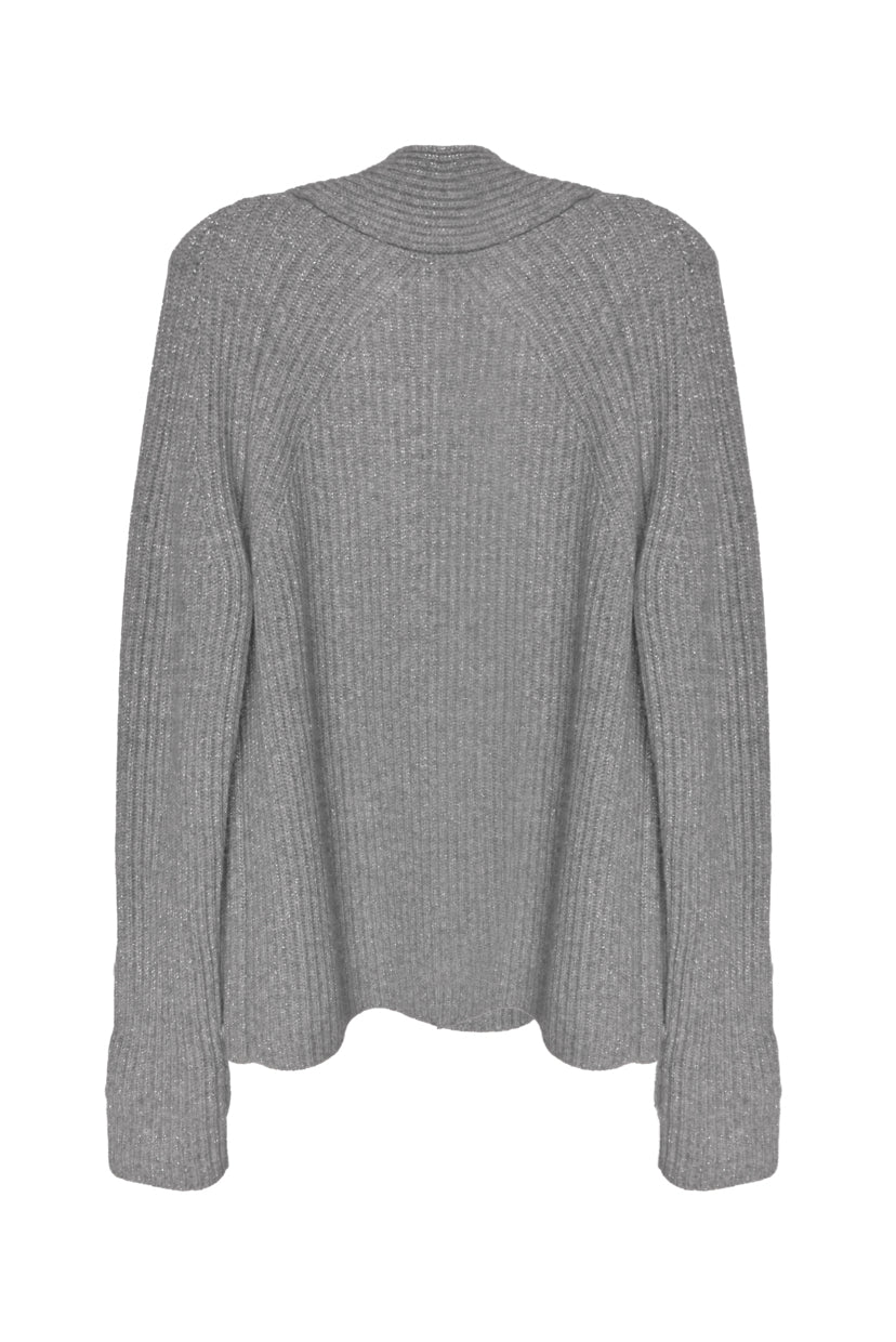 Black Goat Size M Sparkle Cashmere Knit Cardigan