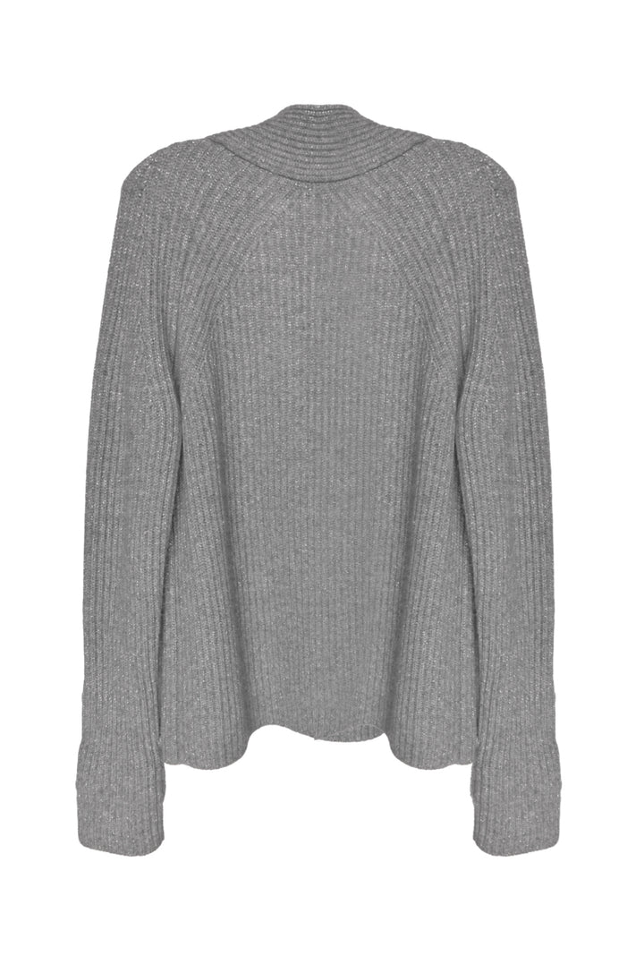 Black Goat Size M Sparkle Cashmere Knit Cardigan