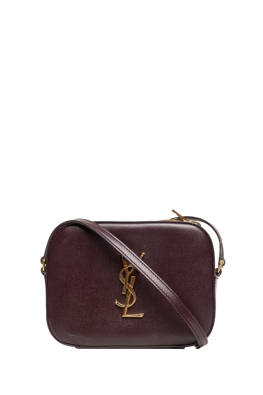 Saint Laurent 2015 Grain Leather Small Classic Monogram Camera Bag
