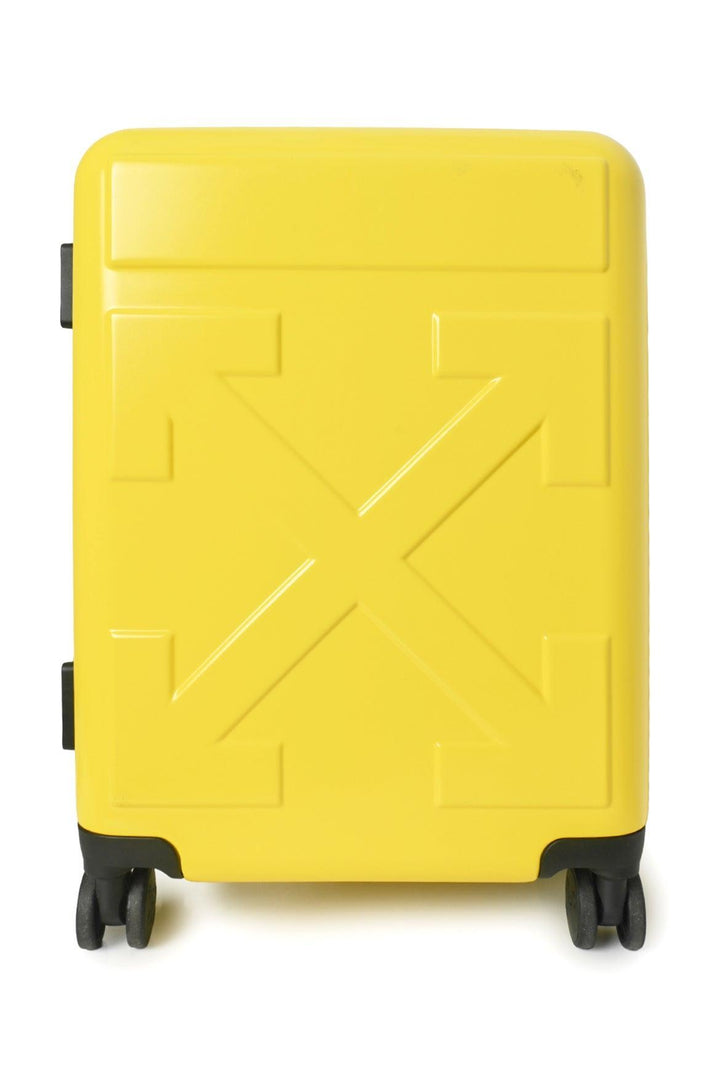 Off White Arrow Trolley Suitcase