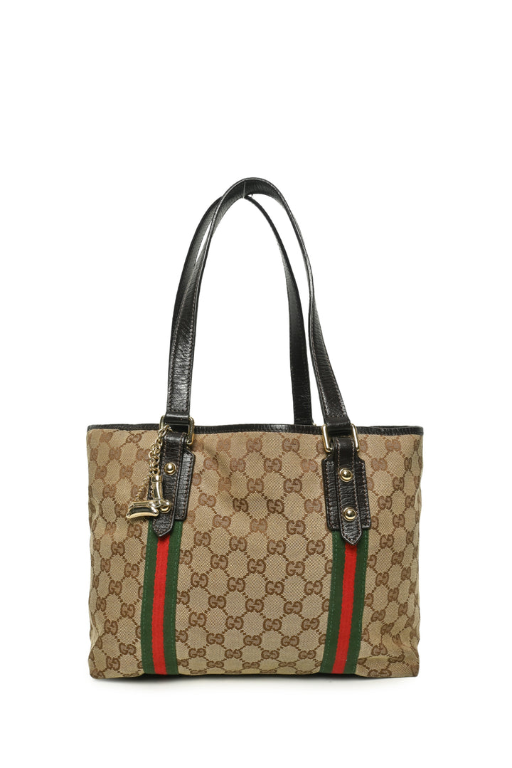 Gucci Vintage GG Web Small Jolicoeur Tote