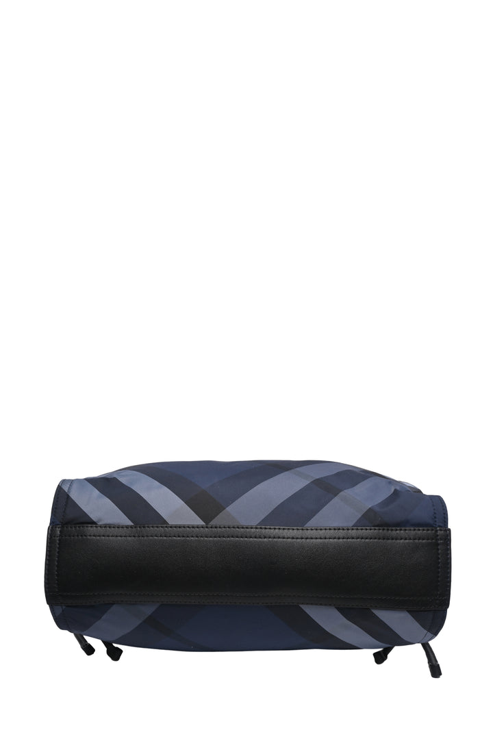 Burberry Packable Nylon Check Buckleigh Tote