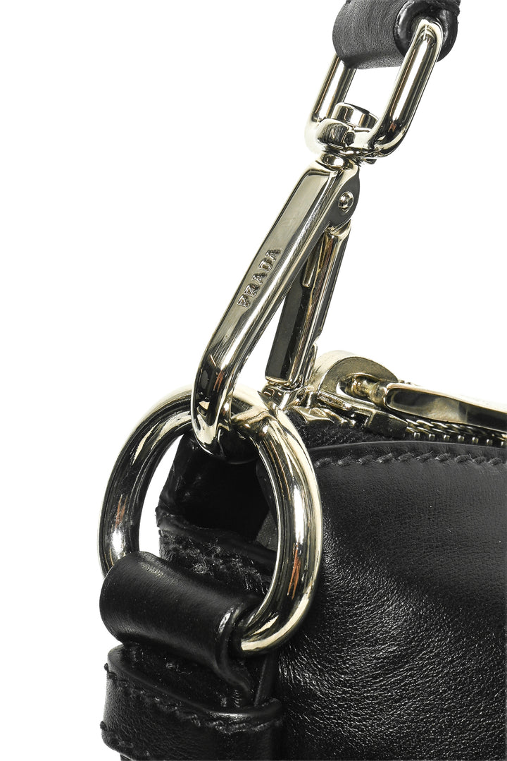 Prada Soft Leather Side Zip Tote