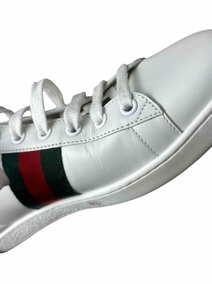 Gucci Size 39.5 Ace Leather Sneaker