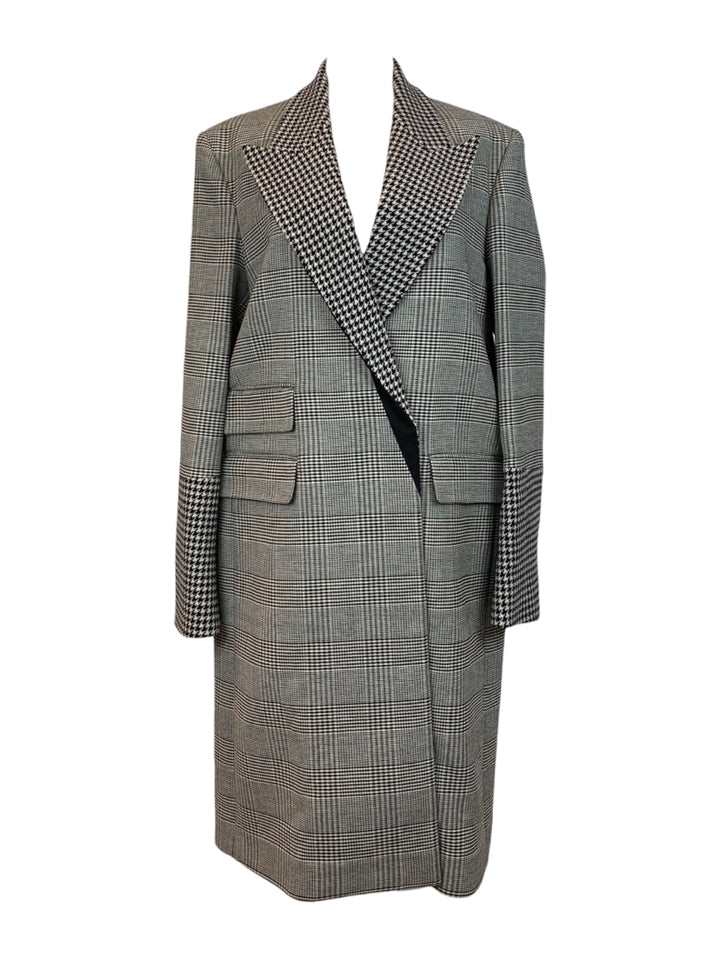 Stella Mccartney Size 48 Prince of Wales Check Coat