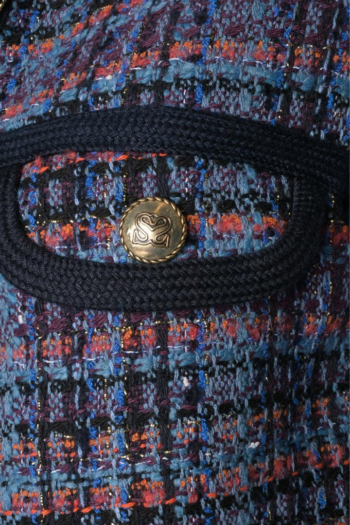 Sandro Size 34 Metallic Tweed Jacket