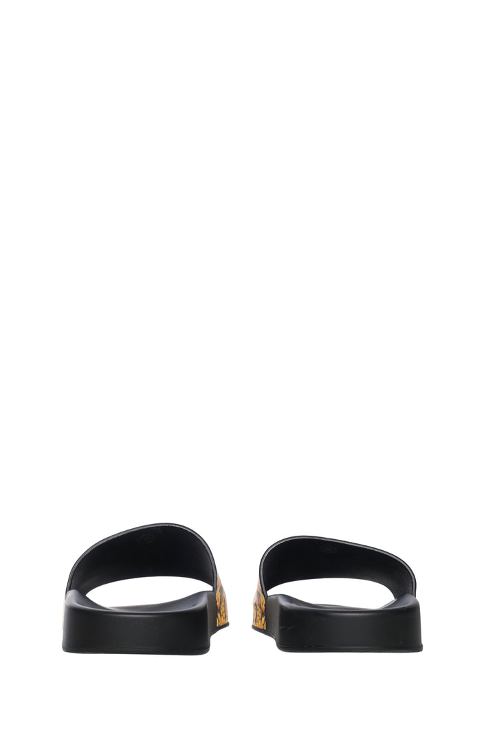 Versace Size 39 Baroque Printed Slip-on Slides