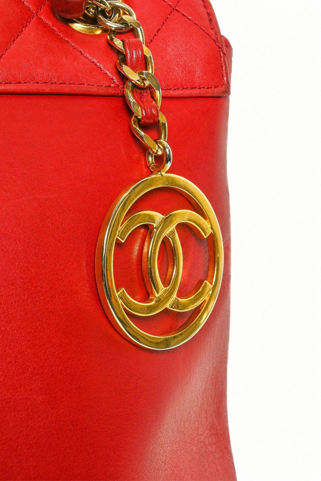 Chanel Vintage 2002-2003 CC Charm Lambskin Tote