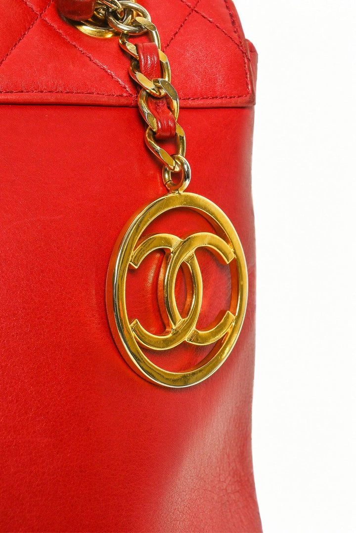 Chanel Vintage 2002-2003 CC Charm Lambskin Tote