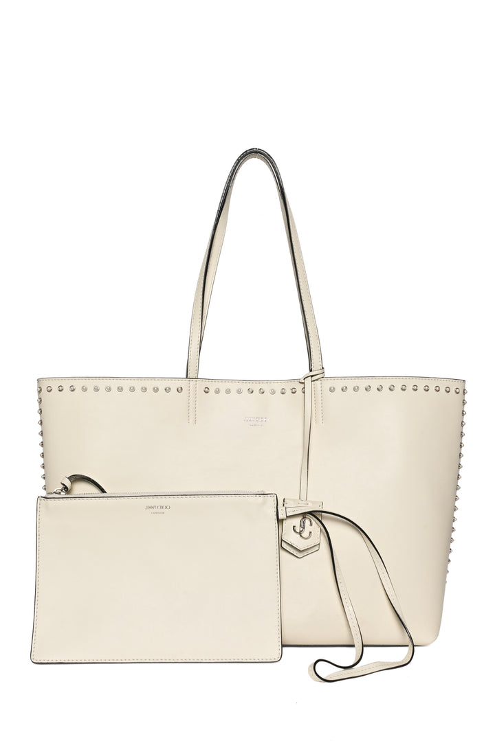 Jimmy Choo Nine2Five Faux Pearl Studded East-West Tote