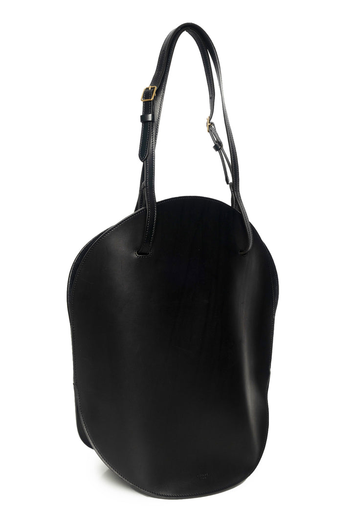 Celine 2015 Smooth Leather Curved Tote Bag